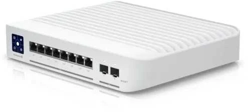 Šakotuvas UBIQUITI USW-ENTERPRISE-8-POE UNIFI SWITCH 8x 2.5GB/S RJ45 POE+ 2x 10GB/S SFP+ TOUHSEKRANAS IŠ VISO 120W