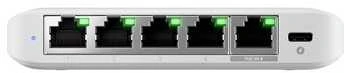 Šakotuvas UBIQUITI COMPACT, 5 PRIESTŲ 2,5G JUNGIKLIS, GALIMAS MAITINTI SU POE ARBA USB-C ADAPTERIU.