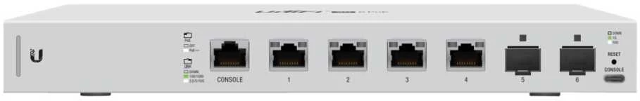 Šakotuvas UBIQUITI US-XG-6POE Ubiquiti US-XG-6POE 10GbE 6 prievadų (4x RJ45, 2xSFP+) komutatorius su 802.3bt PoE++