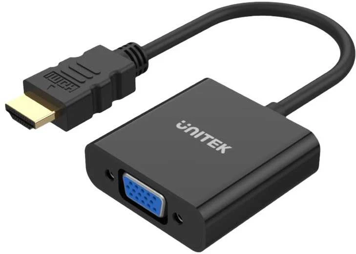 UNITEK Y-6333 Unitek HDMI į VGA adapteris + garsas, Y-6333
