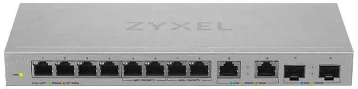 Šakotuvas Tinklo Komutatorius - Zyxel XGS1010-12 Ne-valdomas Gigabit Ethernet (10/100/1000) Pilka