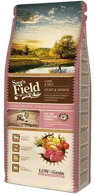 Sam´s Field Dog su ėriena ir ryžiais LIGHT&SENIOR 13kg