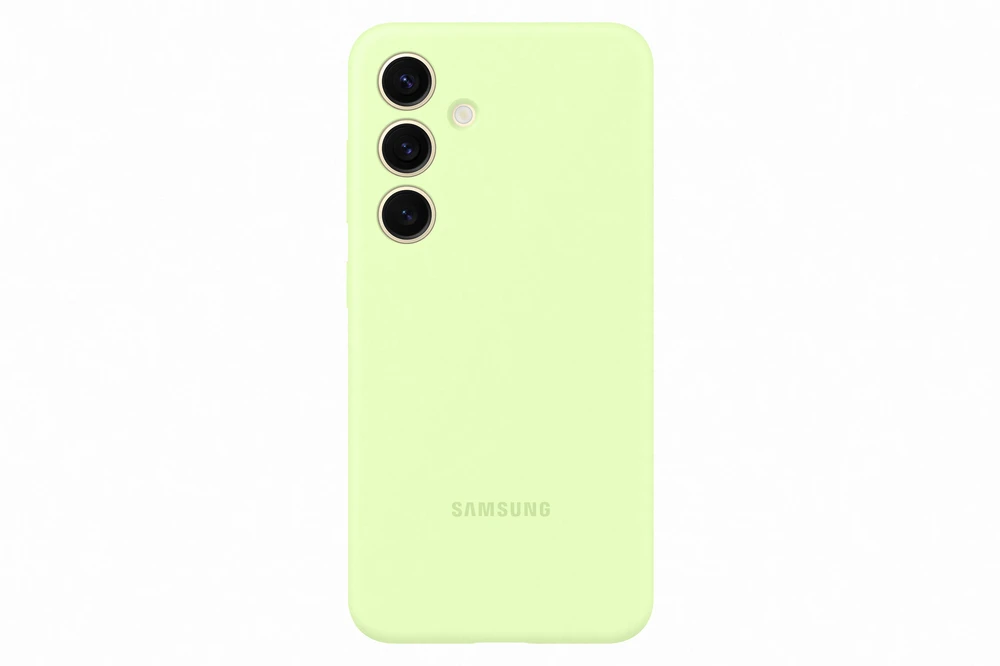 Dėklas „Samsung Galaxy S24“ silikoninis dangtelis šviesiai žalias