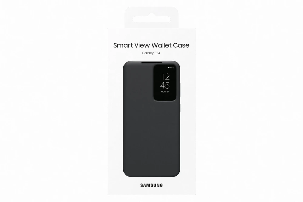 Telefono dėklas Samsung Galaxy S24+ Smart View, juodas