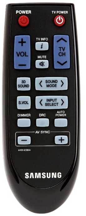 Pilot RTV Samsung REMOTE CONTROL