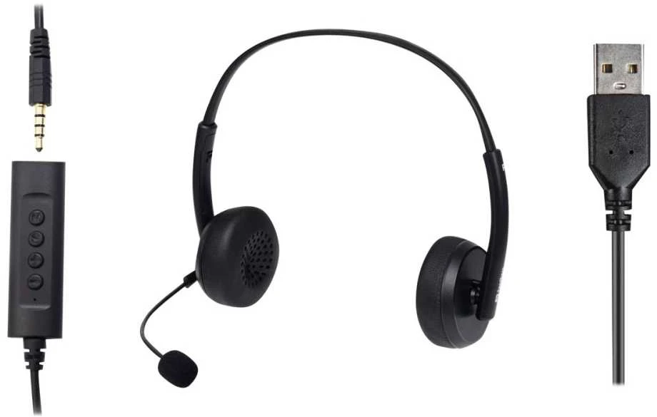 Jack Sandberg 2in1 biuro ausinės lizdas + USB