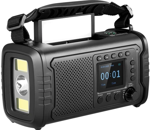 Sandberg Survivor DAB Radio All-in-1 20000 mAh, outdoor radio, BT speaker, powerbank, Juodas