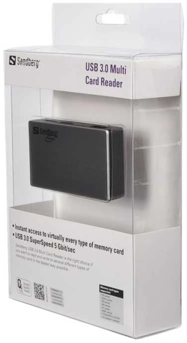 Sandberg USB 3.0 kelių kortelių skaitytuvas