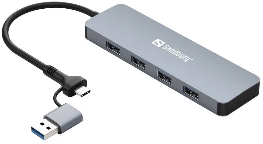 Sandberg USB-C/A iki 4xUSB 3.0 Hub