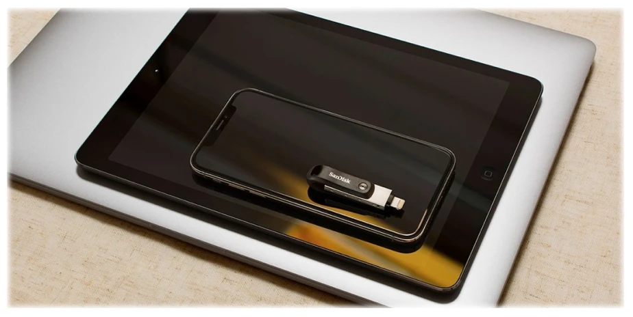 USB laikmena SanDisk iXpand Phone Drive Go Lightning 256 GB, juoda