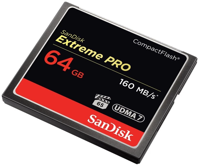 Atminties kortelė SanDisk Extreme Pro CF 160MB/s 64GB VPG 65, UDMA 7; EAN: 619659102463