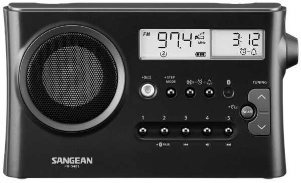 Sangean PR-D4BT AM/FM stalinis radijas, Bluetooth, tamsiai pilka