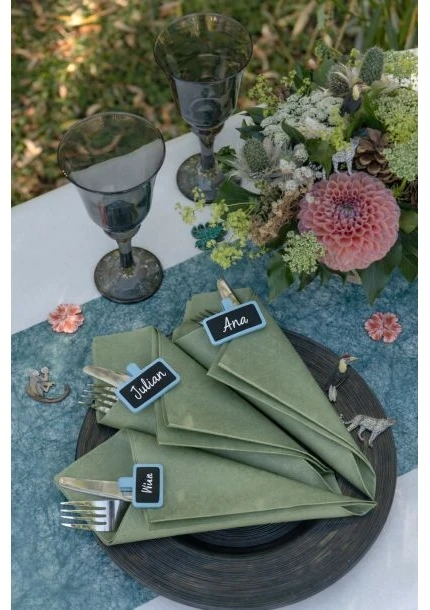 Santex Šviesiai mėlyna vietos kortelių lenta, 12 vnt.