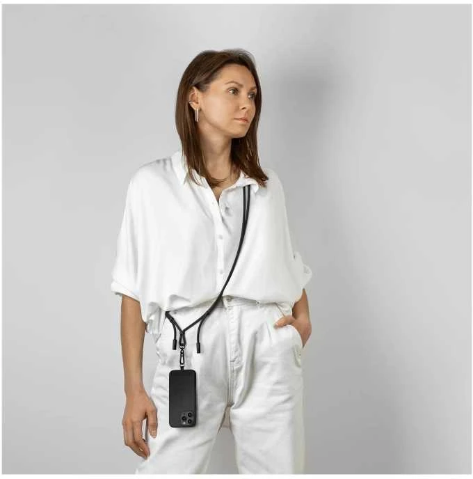 Satechi OntheGo Crossbody Lanyard Cable Juodas