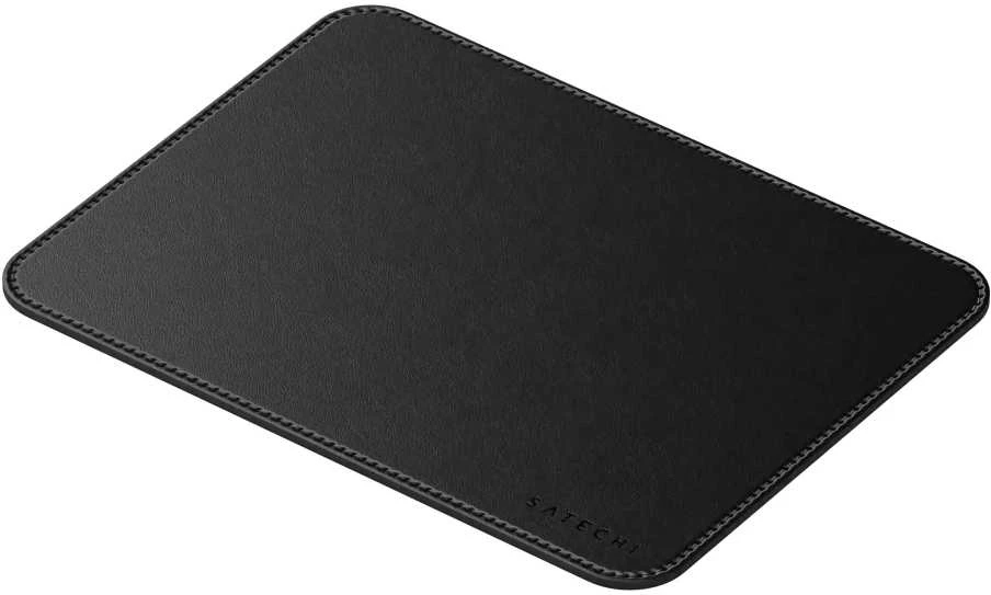SATECHI Vegan-Leather Premium Pelės kilimėlis (Juodas)