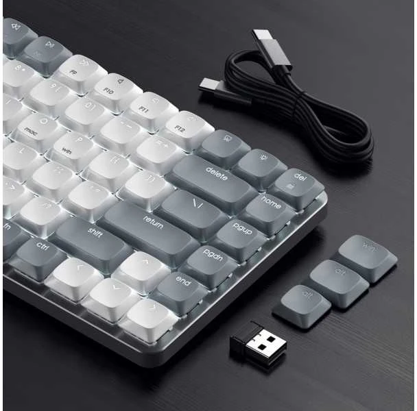 Satechi SM1 Slim Mechaninė su pašvietimu Klaviatūra Nordic išdėstymas - Light Pilkas