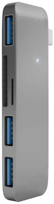 SATECHI Type-C Pass-Through USB šakotuvas su USB-C įkrovimo prievadu, pilka