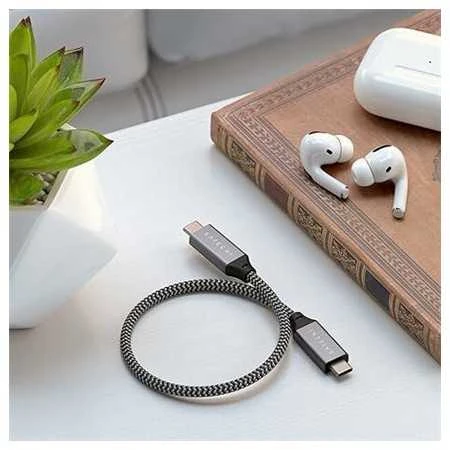 USB C laidas į USB C Satechi 100W 0,25 m ST-U4C25M erškėčiai pilka
