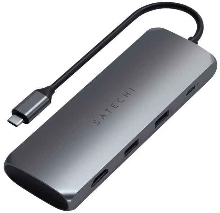 USB šakotuvas / SSD ek. Satechi USB-C 4K HDMI/2xUSB-A/1xUSB-C Kosminė pilka