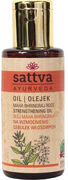 Stiprinantis plaukų aliejus Maha Bhringraj, Sattva Ayurveda, 100ml