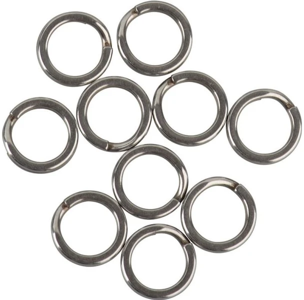 Savage Gear Nerūdijančio plieno skaldymo žiedų mišinys, kaltas 9 mm, SS, 32 kg, 20 vnt.