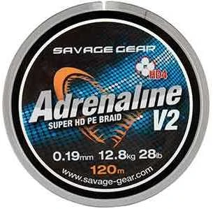 Savage Gear Pintas Valas 4-gijų SG HD4 Adrenaline V2 0.13mm 120m 7.8kg