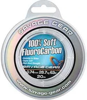 Savage Gear Fluorokarboninis Valas SG Soft 0.49mm 35m. 15,2kg