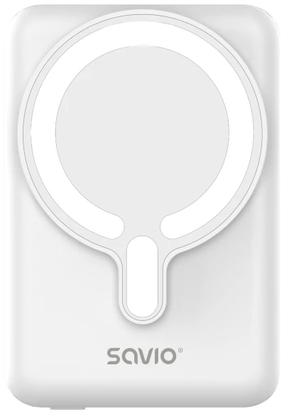 Savio BA-13 power bank 10000 mAh Belaidis įkrovimas Baltas