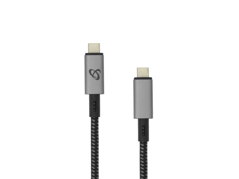 SBOX CABEL USB 3.1 -> USB 3.1 TYPE C M/M 1,5 M 100 W, 1,5 m, USB C, USB C, USB 3.2 Gen 1 (3.1 Gen 1), 10 Gbit/s, juoda, pilka