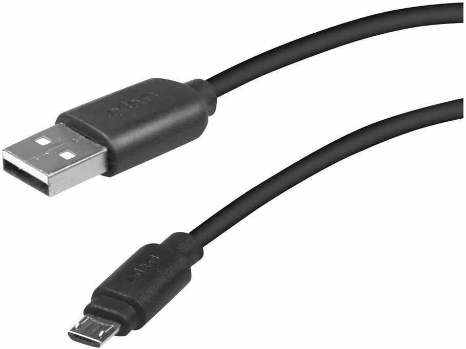 SBS LTHL200 USB-A – Micro-USB kabelis 1m – juodos spalvos