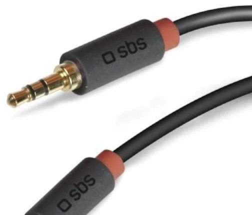 SBS mobilusis SBS AUX kabelis, 3,5 mm kairysis 3,5 mm kairysis (1,5 m), juodas