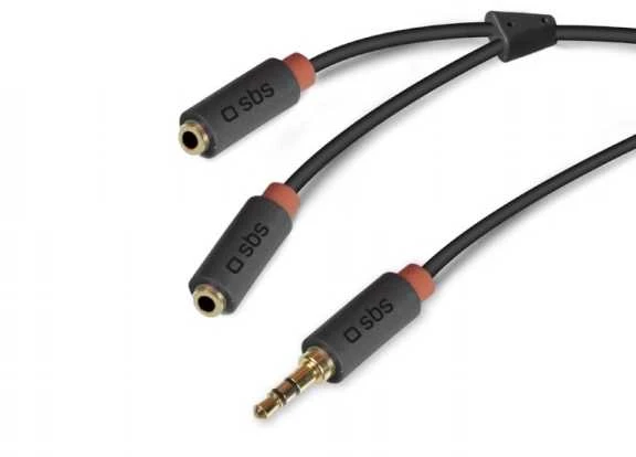 SBS audio skirstytuvas, 3,5 mm į 2x3,5 mm lizdus