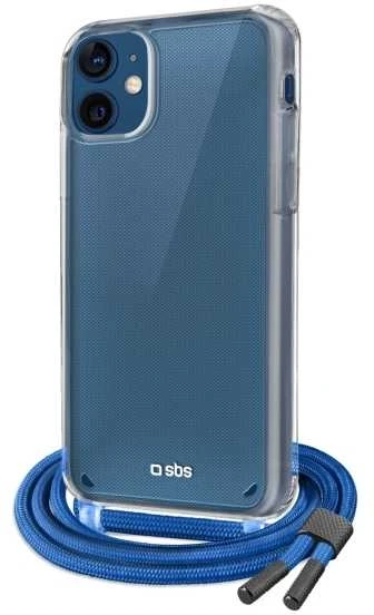 Mėlynas SBS dėklas „Mėlyna“ su spalvotu dirželiu, skirtas iPhone 12/12 Pro