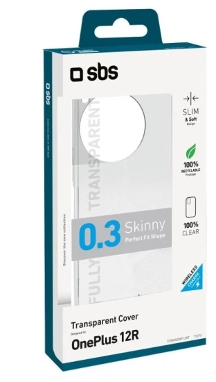 „SBS“ plonas dėklas, skirtas „One Plus 12R“. Permatomas
