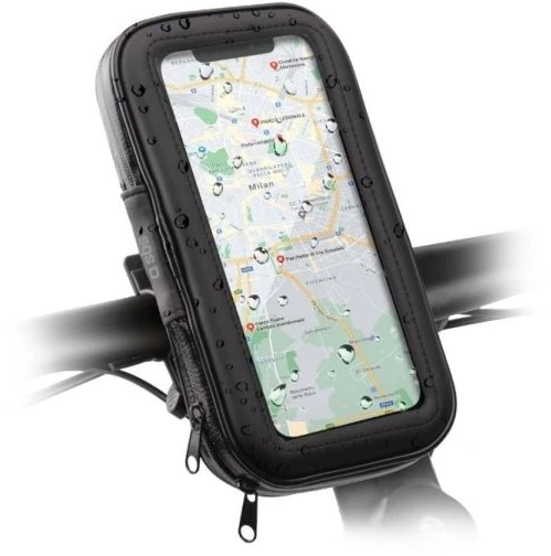 E-Go Holder Atsparus vandeniui for Electric Scooter/Bike iki 6.7" By SBS Juodas
