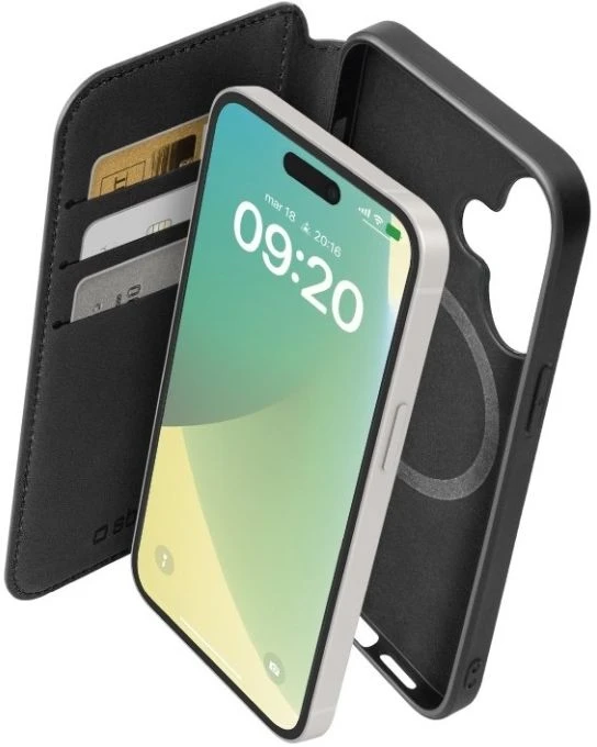 SBS TEBKMAGSFIP1661K, Piniginės dėklas, Apple, iPhone 16, 15,5 cm (6,1"), Juodas