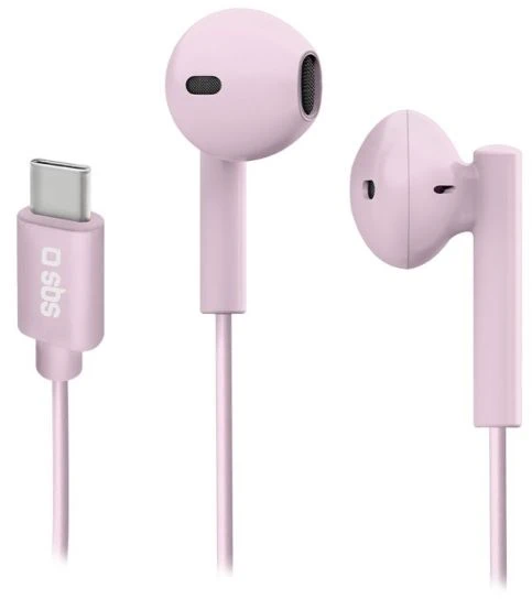 Ausinės - SBS Studio Mix 65c USB-C Rožinė