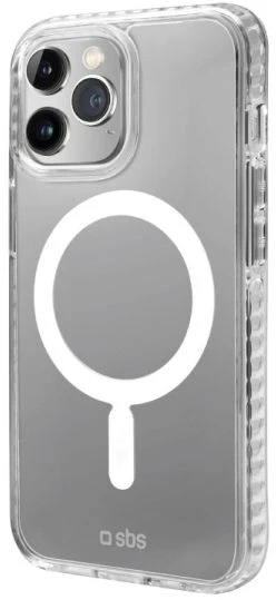 SBS magnetinis dėklas, suderinamas su MagSafe įkrovimu, skirtas iPhone 14 Pro Max Transparent