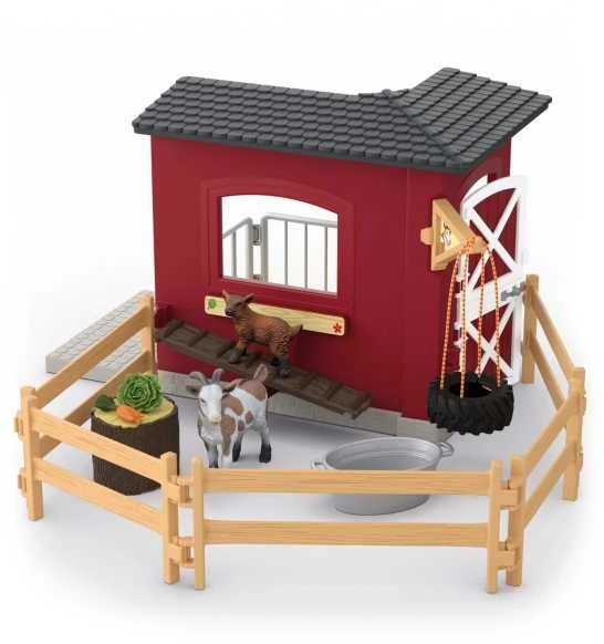Schleich ožkų tvartas