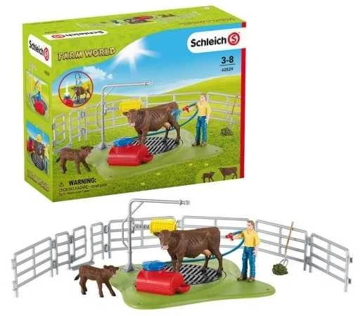 SCHLEICH FARM WORLD Karvių prausimo stotis
