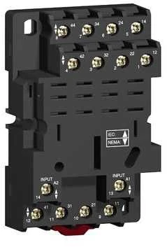 Schneider Kreuznach „Schneider RPZF4 Lizdas RPZ“, mišrūs kontaktai, 16A, 250 V, varžtiniai gnybtai, relei RMX4.. RPZF4