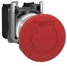 „Schneider Electric“ saugos mygtukas, 22 mm 1NO 1R IP66 rotacija (XB4BS8445)