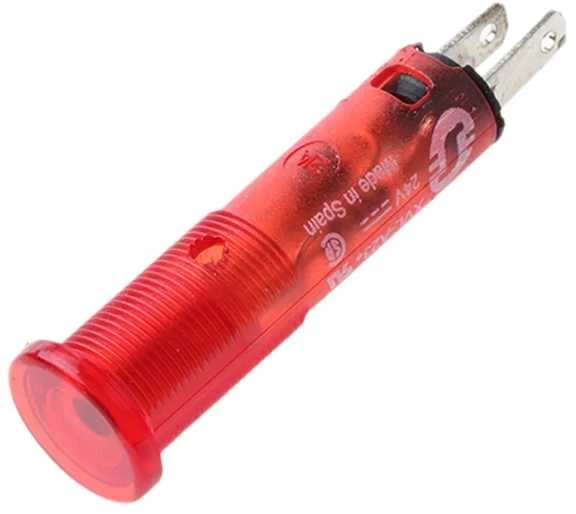 Schneider Electric Šneider Electric XVL, raudonas signalinis indikatorius montavimui į skydą, 8 mm anga, IP40, IP65, apvalus, įspėjamieji žiburiai, LED, 1 lemputė, raudona, raudona, 100 000 h