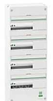SCHNEIDER ELECTRIC Grupinis skirstomasis skydas, montuojamas ant sienos, Resi9 CX skirstomoji skydinė, 4 eilės, 13 modulių, baltas, RAL9003, be durelių