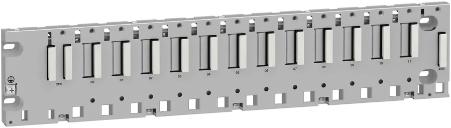 Schneider Electric BMXXBP1200, Pagrindo plokštė, Sidabrinė, 1 vnt., 1,27 kg