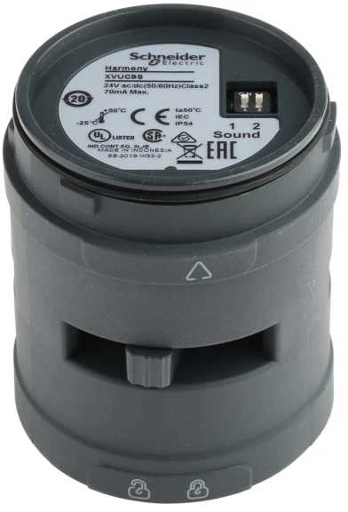 Schneider Electric Akustinis modulis signalizavimo stulpeliams 24V AC / DC juoda XVUC9S