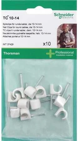 SCHNEIDER ELECTRIC THORSMAN TC 10-14 VINŲ SEGIKLIS 10 VNT. Baltas VARTOTOJŲ PAKUOTĖ