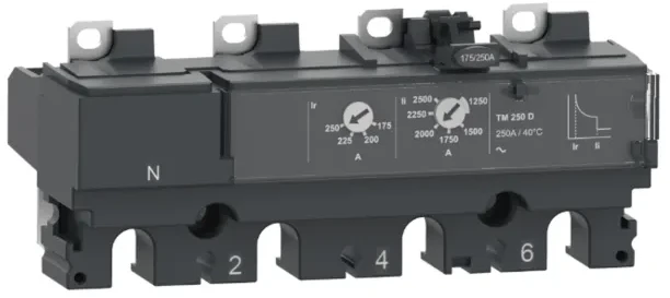 „Schneider Electric“ C254TM250 termomagnetinis atleidimo įtaisas TM250D 250A 4P4D