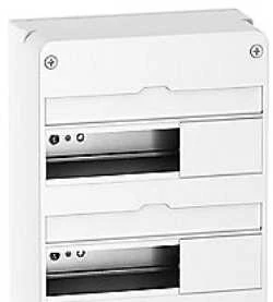 Schneider Electric Dangtelis ant sienos montuojamas grupinis skirstomasis skydas „Resi9 CX“ 2 eilės 13 modulių baltas RAL9003 be durelių