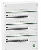 SCHNEIDER ELECTRIC Dangtelis sieninis grupinis skirstomasis skydas Resi9 CX 3 eilučių 18 modulių Baltas RAL9003 be durelių
